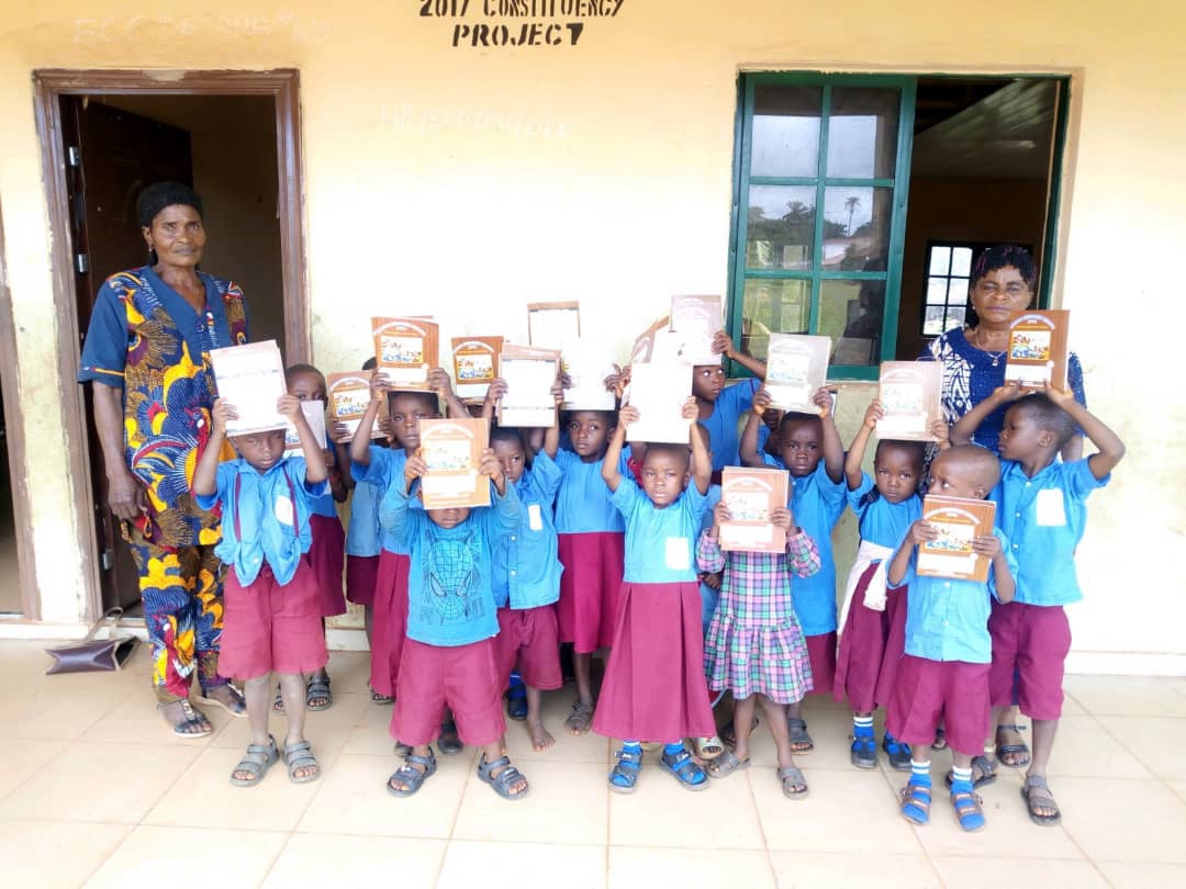 Donation of Notebooks for pupils of Ikekogbe Primary School, Ugbegun