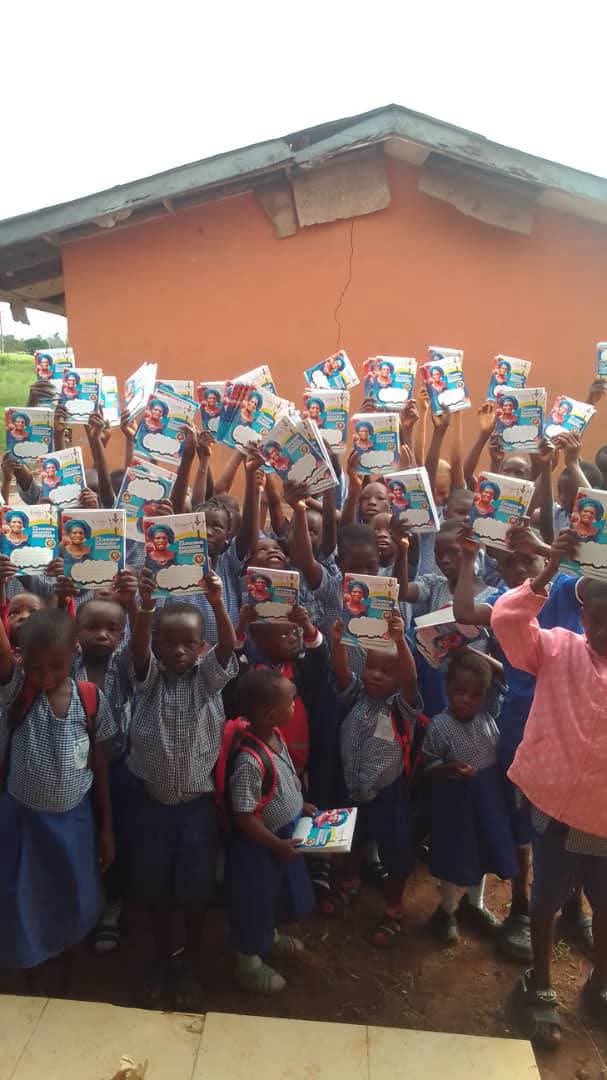 Donation of Notebooks for pupils of Abolele Primary School, Ugbegun